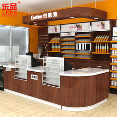 乐品 超市收银台便利店组合接待前台服装店收款台药店柜台POS机台