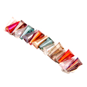 Baojing cross hair clip Clip color rhinestone hairpin hair clip spring clip top clip Korean jewelry female headdresses