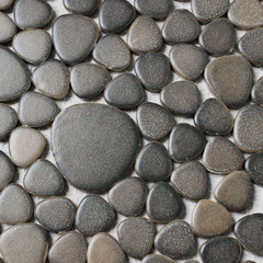 奥廷特马赛克 陶瓷 鹅卵石/哑光 棕灰色 花园过道/阳台地砖 腰线