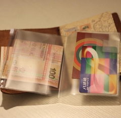 Traveler's旅行者笔记PVC内页袋 名片、卡、票据收纳袋 护照型