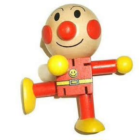 儿童益智玩具 宝宝木偶 百变卡通面包超人公仔 木制关节玩偶人偶