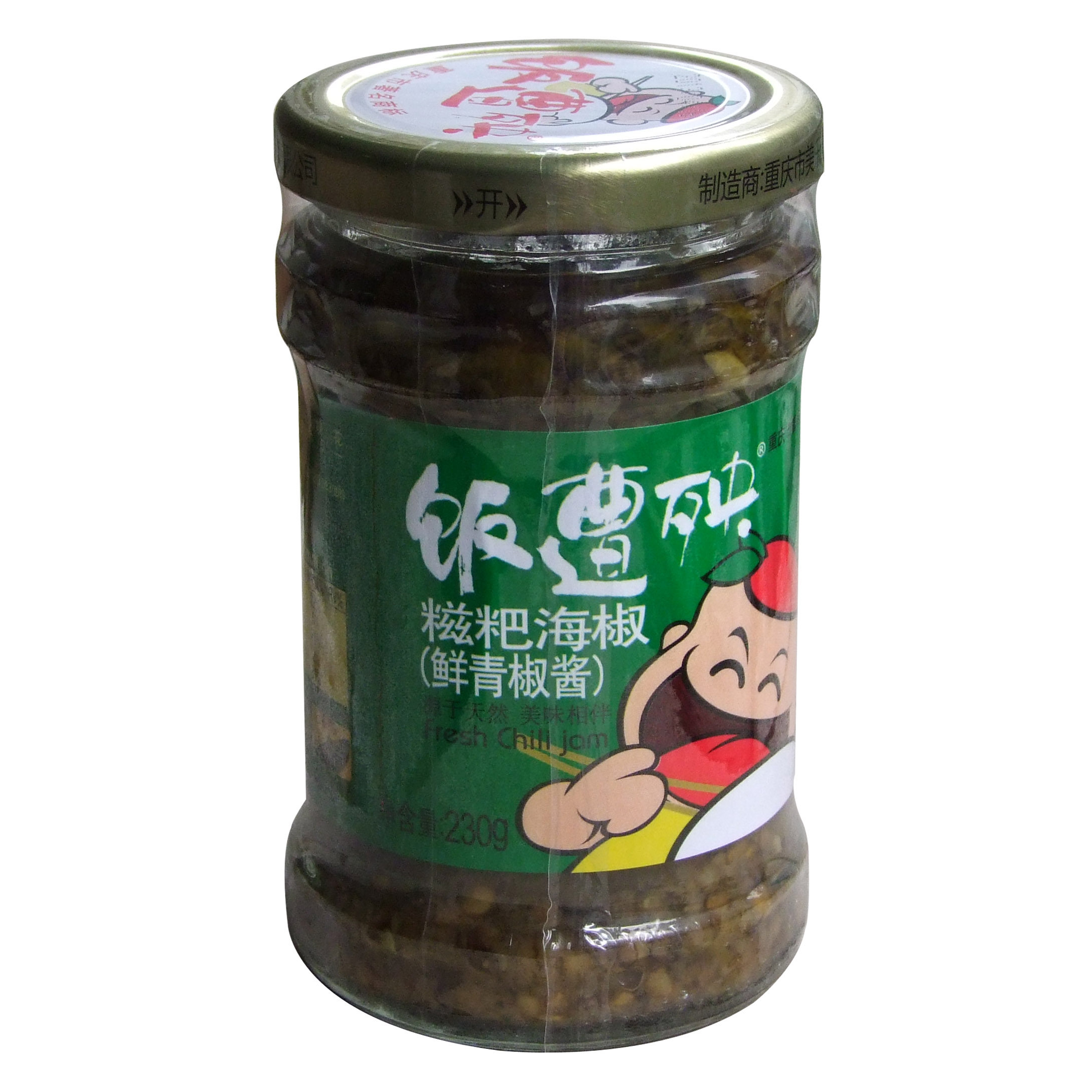 一折糍粑辣椒重庆_饭遭殃 糍粑海椒 鲜青椒酱230g 重庆特产美味 折扣