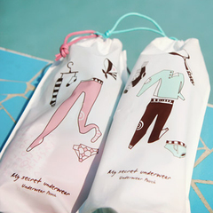 创意收纳袋旅行包鞋袋 户外防水束口袋 韩国可爱多功能分类整理包
