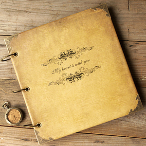 包邮高档皮质封面diy手工相册 复古粘贴式 创意影集相薄 我心同在