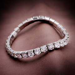 Beauty is just too full rhinestone single row elastic stretch a line of the Korean version of diamond fashion bracelets bridal wedding accessories G0018