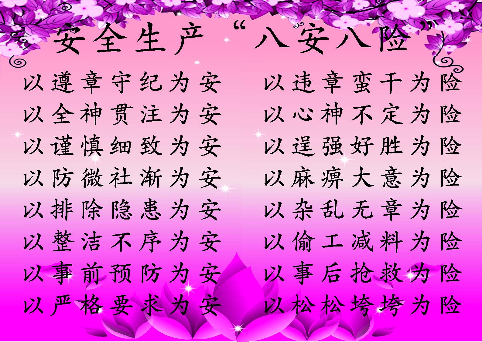 695海报印制海报展板素材463安全生产八安八险常识