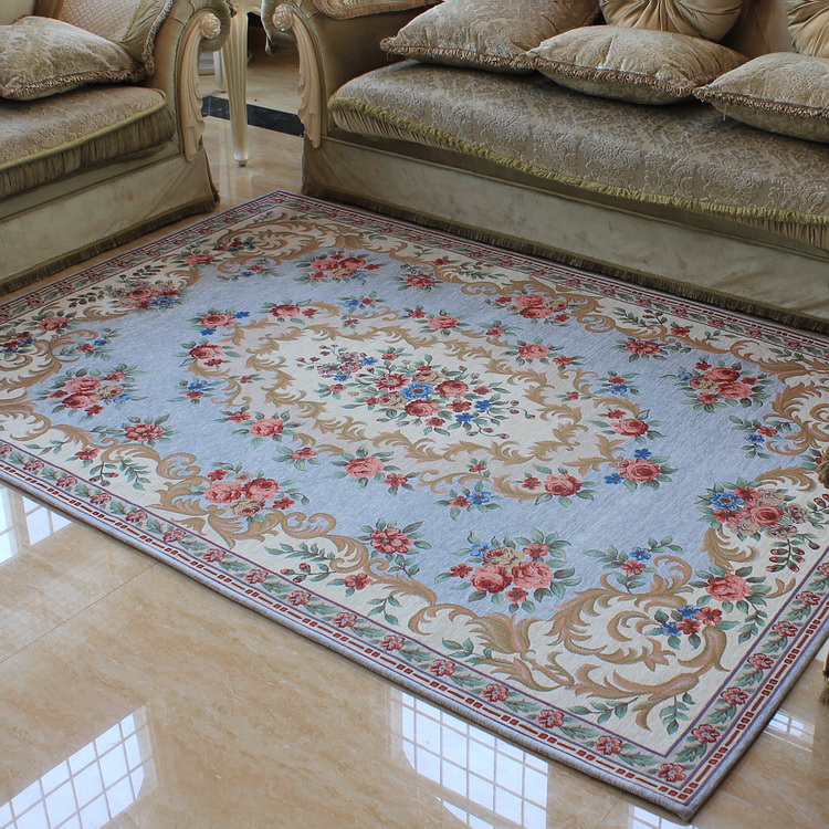地中海地毯客厅茶几垫卧室床边毯欧式