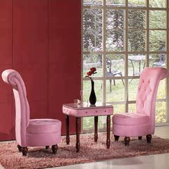 欧式韩式单人贵妃布艺沙发椅 粉色紫色沙发 贵妃椅沙发 特价