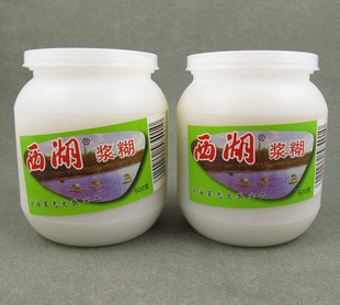 浆糊 粘纸 固体胶 大瓶胶水 500克塑料瓶装 拓画裱画用 西湖浆糊