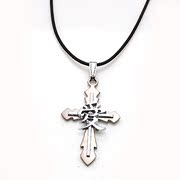 Package mail smiling Korean cross pendant necklace Collar suit accessory pendant jewelry men ornaments