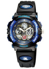 正品百圣牛手表 儿童表 双显防水多功能LED表 男孩儿童手表048G