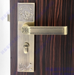 【宝丽珑】鱼跃龙门 青古铜锁 仿古锁欧式锁中式锁房门锁