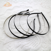 Yan LAN DIY accessories 5MM stainless steel headband black ribbon headband accessories headband handmade materials