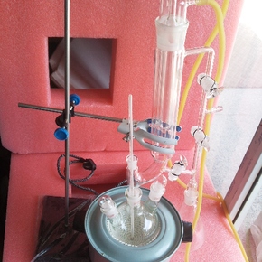 精品仪器填充式蒸馏柱填充式分馏柱具螺旋形圈蒸馏柱 300/24*2