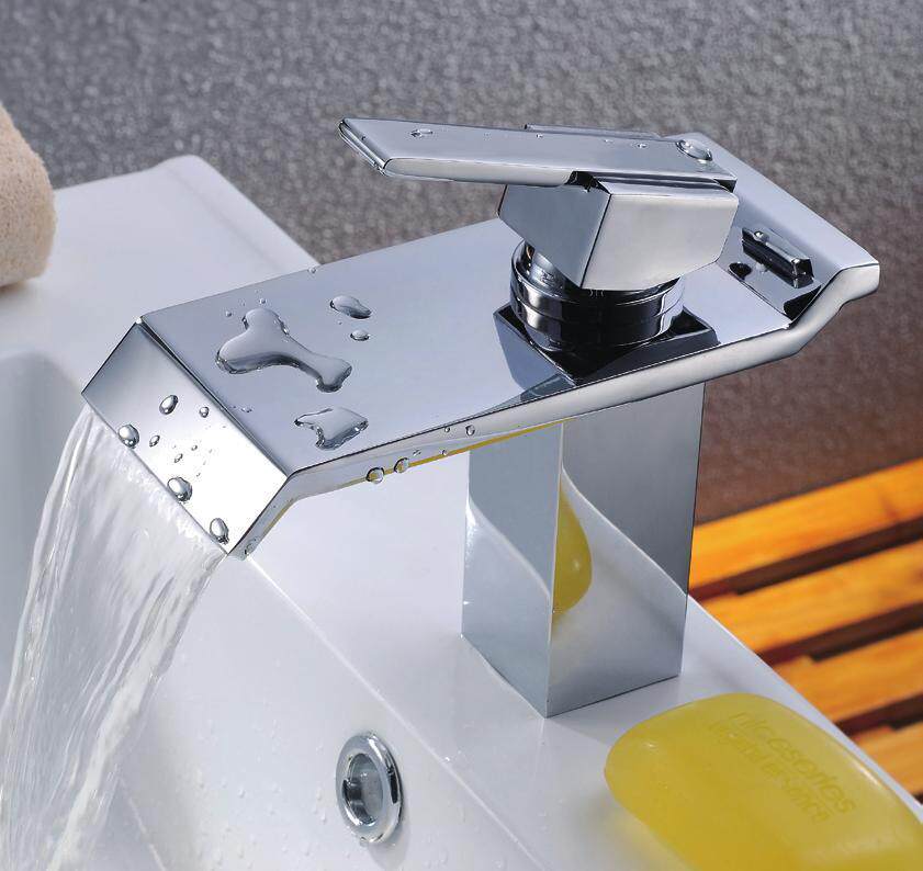 汉雅名牌鸭嘴舌型/瀑布型出水口/水龙头/套装/特价/全铜hy1883c_不