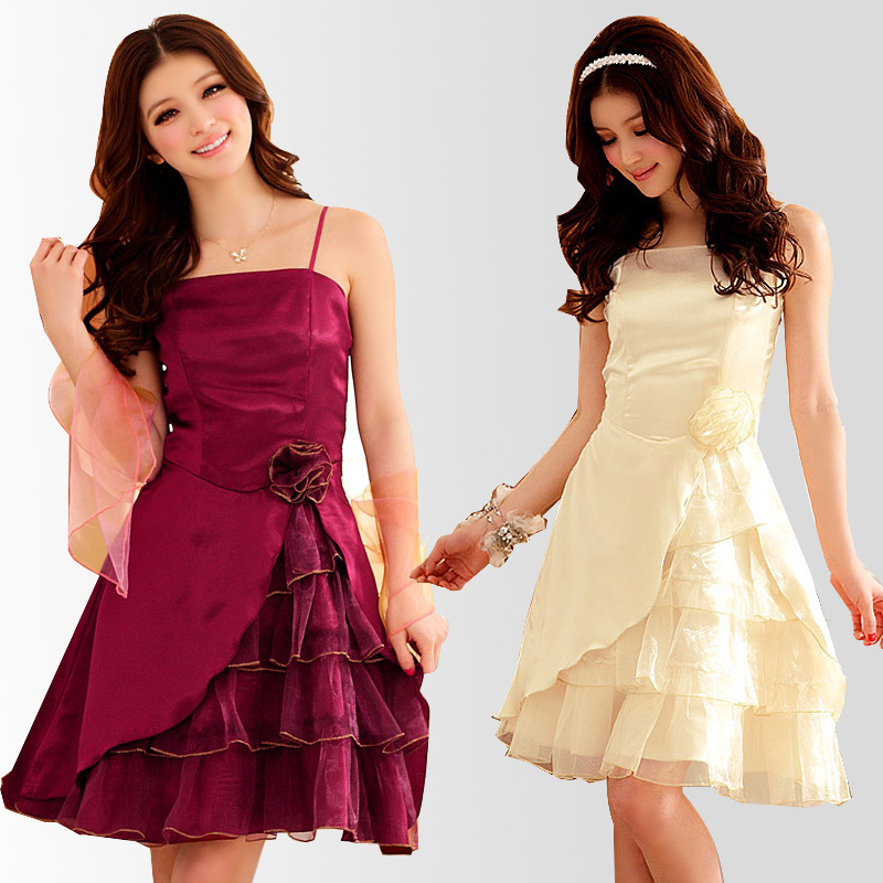 Korean Edition princess Dovetail Pompous skirt Bridesmaid dress costume Annual meeting Evening have cash less than that is registered in the accounts Sisters MM XLin the Women's clothing/Boutique , Wedding/Cheongsam/Formal dress , Formal dress/Evening  category - from Buy2taobao.com to provide professional Taobao agent buy service