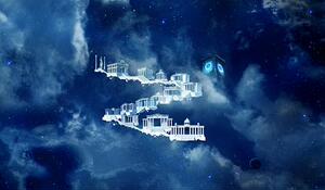 圣域全景 圣斗士星矢 圣衣神话ex 黄金十二宫 场景背景纸 海报