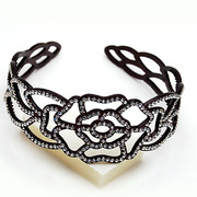 Smiling post headband hair clip Barrette headdress rose cut diamond ring Korea hair accessories jewelry