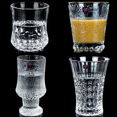 新品钻石系列 玻璃杯 透明创意水杯茶杯果汁杯 耐热杯子 无铅品质