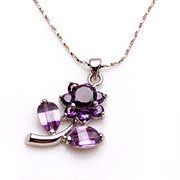 Smiling post rose zircon pendant necklace collar accessory pendant jewelry women pendant jewelry