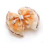 Package mail Mimi bow fabric Korean Barrette clip hair accessories Korea top clamp horizontal clamp head jewelry