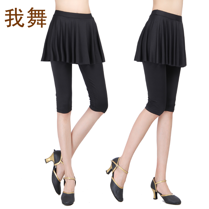 广场舞服装新款七分裙裤拉丁舞下装夏款女蹈练习练功套装的短裤子在类目 运动/瑜伽/健身/球迷用品, 舞蹈/健美操/体操, 广场舞, 广场舞裤中 - 来自Buy2taobao.com提供专业的淘宝代购服务