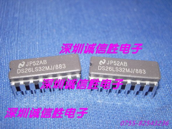 电 子配件DS26LS32MJ/883 NS DIP16进口全新芯片 插件 现货