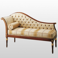 意大利新古典美欧法式纯实木软包时尚简约沙发椅贵妃椅沙发床定做