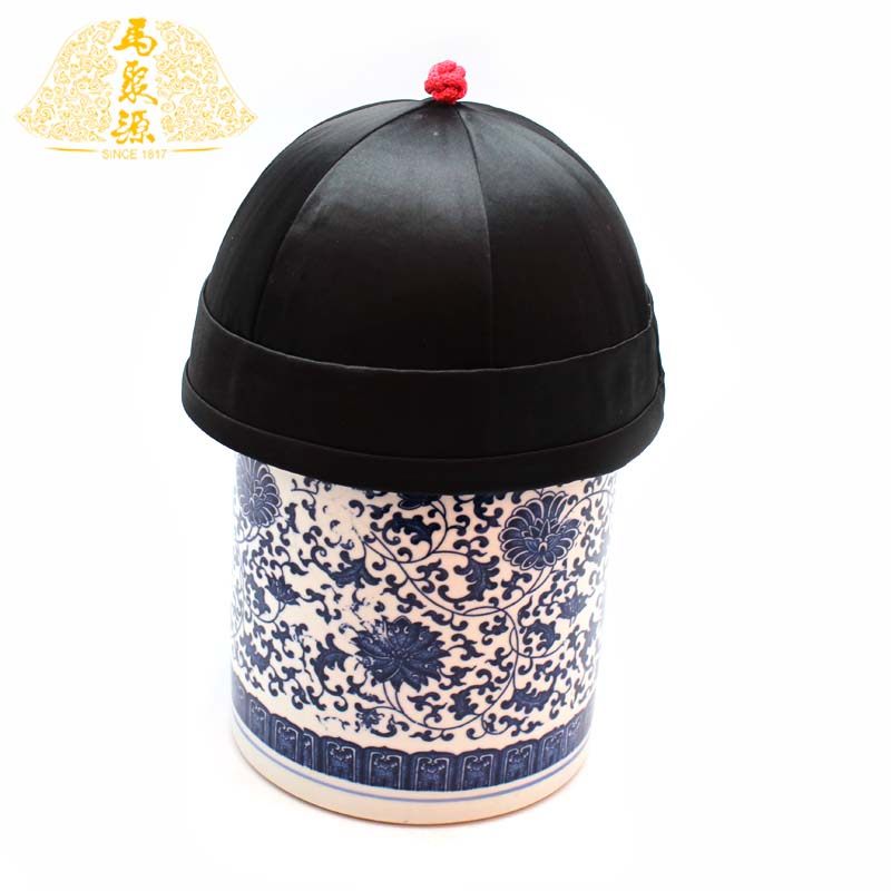 正品老字号马聚源传统男士平绒帽无沿包头男帽男款地主帽休闲帽子