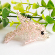 Crystal Dolphin mobile chain pendants ornaments handmade beaded fashion jewelry DIY kits