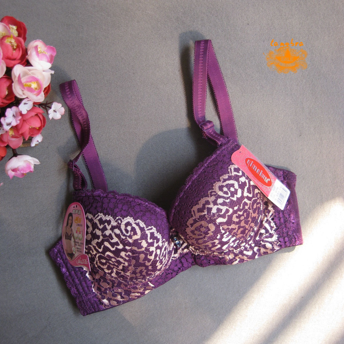 Focus Gather Side closing Liner Coated Steel ring Decompression New products violet thickening Bras Underwear Glamorousin the Lingerie/Men's underwear/Tracksuit , Bra category - from Buy2taobao.com to provide professional Taobao agent buy service