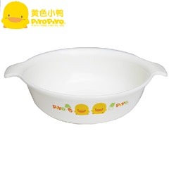 正品 黄色小鸭 宝宝餐具 微波专用 抗菌粥碗 双耳碗 学习碗630094