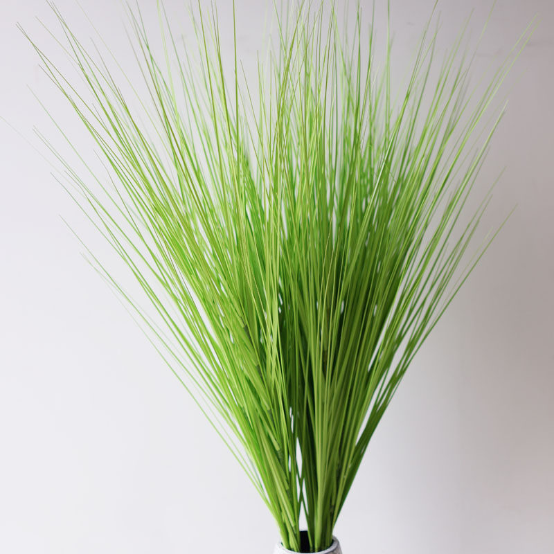 lmdec仿真草假草装饰草 客厅落地草艺仿真假花绿叶插花园林装饰花