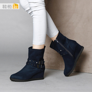 Shoebox new stylish retro shoe 2015 winter shoes with side buckle boots with 1115505231