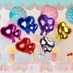 婚庆用品结婚生日庆典气球气球装饰18寸心形铝膜铝箔气球自动封口