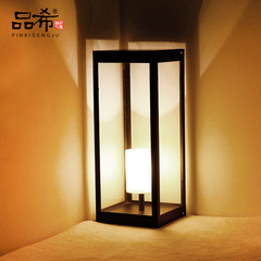 新中式 现代欧式复古铁艺毛毯落地台灯 简约创意个性美式设计灯具