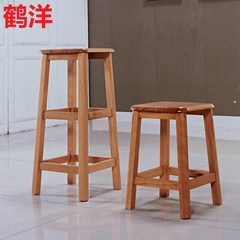鹤洋凳榉木方凳凳橡木凳榉木凳实木高凳梯凳圆凳高脚凳时尚吧凳