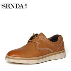 Senda/森达男鞋2016冬季专柜同款软面牛皮时尚男单鞋CA101DM6