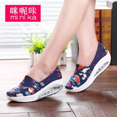 Microphone clicking 2015 Korean canvas shook his shoes, thick-soled feet lazy fashion shoes leisure shoes women's Shoes Sneakers