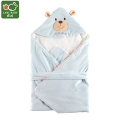 拉比正品婴儿抱被春秋夏薄款新生儿包被纯棉宝宝抱毯薄棉被子用品