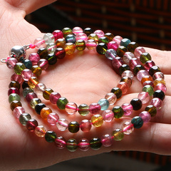 Brazil natural tourmaline bracelet old pit female high ice run bright and colorful old friend benefits