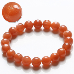 Bao Crystal natural sands, Orange Moonstone bracelet ladies red sparkling patrons seconds
