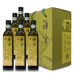 祥宇橄榄之乡特级初榨橄榄油500ml*6瓶整箱装 炒菜食用油植物油