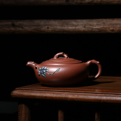 国家级工艺师朱益益【大品春花秋月壶】原矿紫泥 440cc