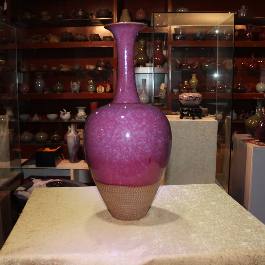 经典藏品钧瓷专场 国大师 孙军《长颈圆底瓶》手拉胚 煤窑 进入该拍品