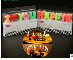厂家直销字母生日蜡烛 聚会派对彩色蜡烛(任选)