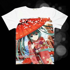 初音未来 镜音 VOCALOID miku 日本动漫服装短袖t恤 周边衣服