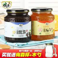 花圣蜂蜜柚子茶480g 酸梅茶480g 韩国风味果味水果茶冲饮品送杯勺
