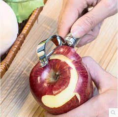 出口德国304不锈钢水果刀削皮器苹果削皮刀去皮器蔬菜刨刮皮刀