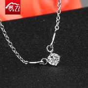 Wing female 925 Silver Pendant inlaid zircon for shiyin jewelry necklace women Japanese and Korean version of clavicular pendant jewelry engraving